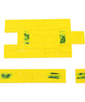 Three Piece Polyurethane Concrete Stamps Set For Outdoor Surfaces With Seamless Impression Mold in bright yellow slabs