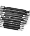 10 Piece Thread Plug Gauge Set For Nut And Bolt Threads Double End Imperial Thread Checker Hand Tool in black case