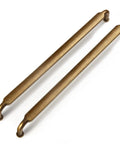 Six Pack 256mm Hole Center Antique Brass Cabinet Drawer Pulls Zinc Alloy Handles 10.45 Inch Overall Length Durable Kitchen Cabinet Pulls