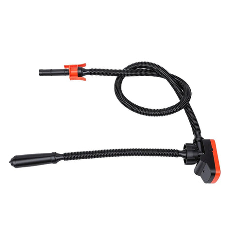 Handy Cordless Fuel Transfer Pump With Built In Rechargeable Battery Makes Moving Gas Super Easy And Fast For Your Car Or Lawn Tractor Without Any Mess Or Hassle At All. Flexible hose and nozzle for efficient fuel transfer.