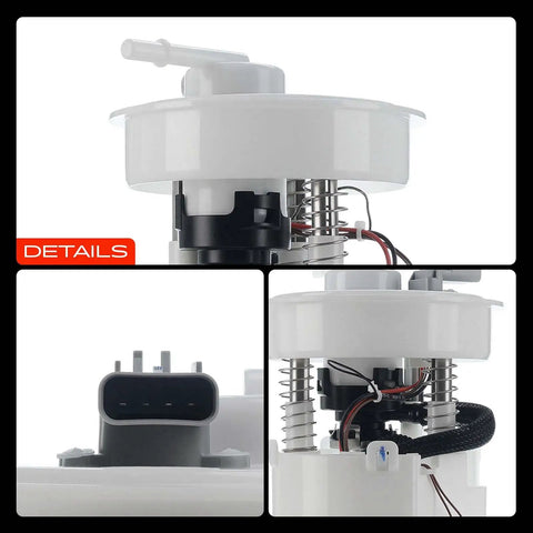 Hella Reliable Swap With This Top Shelf Electric Fuel Pump Module Assembly For Chrysler PT Cruiser 2001 Thru 2004 2.4L L4, detail view with assembly components.