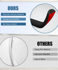 Comparison of Super Sleek Silicone Wall Cable Track With Side Access Lid for durability vs cheap PVC material.