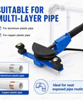 Heavy Duty Ratcheting Tubing Bender Kit For Copper Aluminum Piping engineered for aluminum-plastic and copper-plastic pipes.