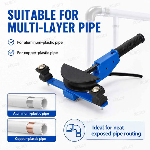 Heavy Duty Ratcheting Tubing Bender Kit For Copper Aluminum Piping engineered for aluminum-plastic and copper-plastic pipes.