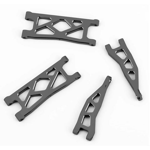 Beefed Up Aluminum Alloy Front And Rear Swing Arms Upgrade For Arrma 1 18 Granite Grom Typhon Grom Black High Strength 6061 T6