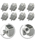 Precision 8 Piece Butt Welding Clamps Set, Adjustable Sheet Metal Locator Tools, Heavy Duty Rust Resistant Galvanized Steel Positioner for seamless edge alignment and flat welding jobs, featuring 8 clamps.