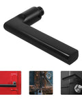 Black Aluminum Door Handle Replacement For Bedroom, Bathroom, And Toilet Doors Built To Last Rust Resistant And Waterproof