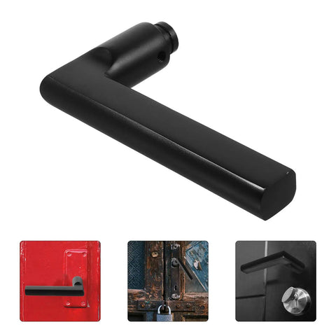Black Aluminum Door Handle Replacement For Bedroom, Bathroom, And Toilet Doors Built To Last Rust Resistant And Waterproof