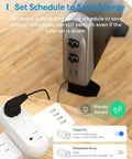 Two In One Smart Plug Set That Works With Alexa Google Home Siri HomeKit SmartThings 15A 2 Pack No Hub Required 2.4 GHz WiFi connected to heater