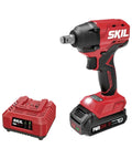20V Brushless Cordless Impact Wrench Kit With 2.0Ah Battery And 60 Watt Charger, Two Speed Settings, Half Inch Anvil Friction Ring, Includes IW6720B10 Bundle