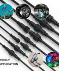 3 Pin Electrical Connector Kit 22AWG IP65 Waterproof Male And Female Plug And Play Extension Cables for LED Strip Lights