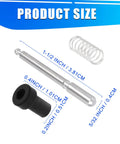 Rock Solid Window Screen Plunger Latches With Caps And Springs 16 Piece Professional Upgrade Kit 5/32 X 1 1/2 Inch aluminum parts including latches and springs.