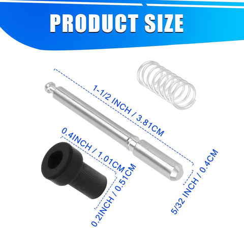 Rock Solid Window Screen Plunger Latches With Caps And Springs 16 Piece Professional Upgrade Kit 5/32 X 1 1/2 Inch aluminum parts including latches and springs.