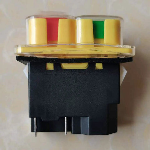 4 Pin Waterproof Electromagnetic Pushbutton Switch, On Off, With Power Off And Under Voltage Protection, 120V, 1/2HP, 16A/12A, CE ROHS, Durable Panel-Mount Micro Switch For Harsh Environments, side view