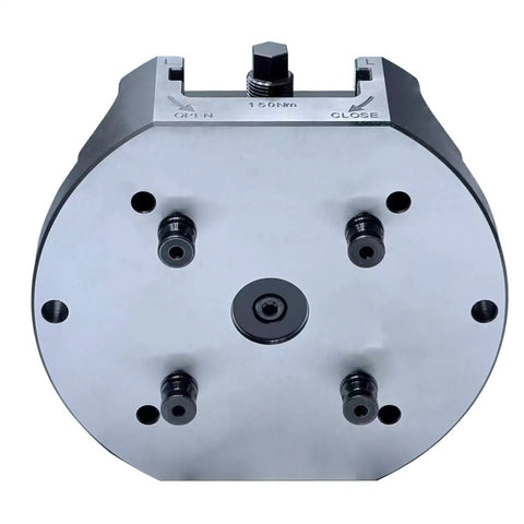Heavy Duty CNC Self Centering Milling Vise Built Tough With A Rock Solid Alloy Base And Wide Jaw Opening for secure gripping.