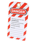 Lockout Tag Rewritable Safety Sign For Industrial Job Sites Reusable Warning Label for Chemical Plants and Electrical Systems