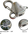 Beefy 316 Stainless Steel Knotless Anchor System With Quick Release Rope For A Smooth Hookup Adjustable Cam Cleat Rope Lock Corrosion Resistant For Freshwater And Saltwater Use Holds 8000 Lb Rope Not Included Easy To Install.