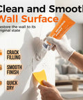 All In One Drywall Repair Kit With Scraper And Quick Drying Paste For Easy Hole And Crack Repair No Mess Wall Patch Set in use