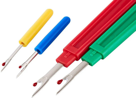 Sewing Seam Ripper Kit With Two Large And Two Small Rippers, Quick Stitch Remover Set for Fabric Repair DIY Alterations