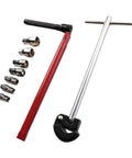 Heavy Duty Carbon Steel Faucet Wrench Set With Knuckle Savers Handles, ergonomic design for easier plumbing tasks.