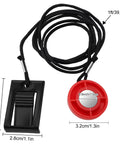 Red Magnetic Treadmill Safety Key, Universal Round Key Replacement for Most Treadmills, black cord, and clip, 39.4in length.