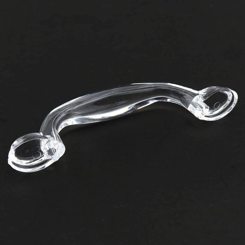 Single clear acrylic drawer knob from Self Adhesive Transparent Acrylic Drawer Knobs 2 Pack Glass Look Dresser Pull Handles for cabinets