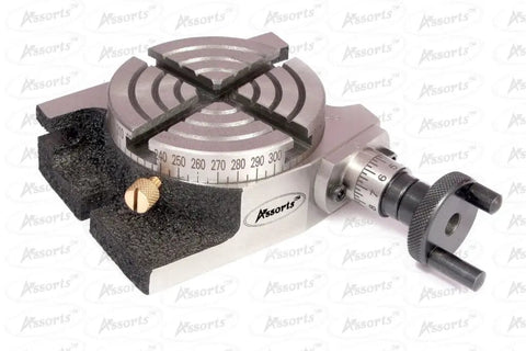 3 Inch Mini Rotary Table For Milling And Indexing Horizontal And Vertical Setup With 4 Slot Base Precision ART Series