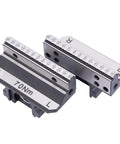 Self Centering CNC Vise for Milling Machine H77120 Precision Clamp with Disassemblable Steel Jaws 0.02mm Repeatability 130x77x65mm Size Heavy Duty Durable Wear Resistant Ideal Milling Fixture for Tight Tolerances, 70Nm