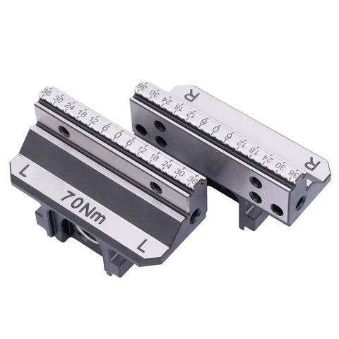 Self Centering CNC Vise for Milling Machine H77120 Precision Clamp with Disassemblable Steel Jaws 0.02mm Repeatability 130x77x65mm Size Heavy Duty Durable Wear Resistant Ideal Milling Fixture for Tight Tolerances, 70Nm