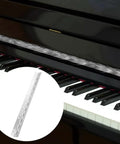 Top Shelf 12 Inch Stainless Steel Piano Hinges For Furniture With Smooth Operator Action And No Fuss Screw Installs Heavy Duty Continuous Door Hardware Built Like A Tank Total Shop Upgrade mounted on a piano.