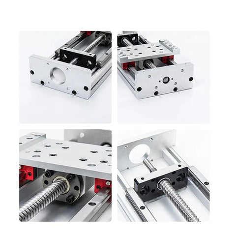 Smooth As Butter Heavy Duty Cnc Lead Screw Linear Guide Electric Slide Module showcases motor mount and threaded rod for precision projects.