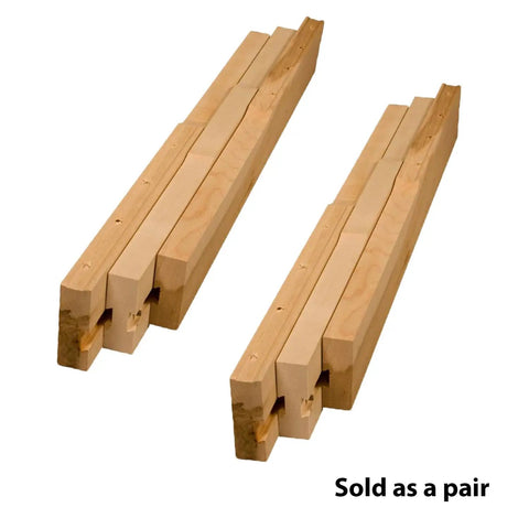 Heavy Duty Wooden Table Slide Set Includes A Pair Of Super Smooth Sliders For Four Leg Dining Tables Featuring Easy Peasy Installation.