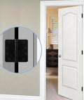 6 Pack Heavy Duty 4 Inch Ball Bearing Door Hinges Stainless Steel Matte Black Built To Last For Left And Right Hand Doors With One Quarter Radius Corners Includes 48 Screws on white interior door