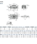 HRQ Series technical drawing of Top Shelf Pneumatic Rotary Cylinder Built Tough For Industrial Automation featuring detailed dimensions.