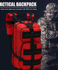 Heavy Duty 25L Waterproof Hiking Backpack For Outdoors Rucksack With Laptop Compartment Expandable Design Side Bottle Holder