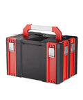 Modular Stackable Tool Case System for Flexible Workshop Storage, Heavy Duty Lockable Toolbox Organizer with reinforced corners