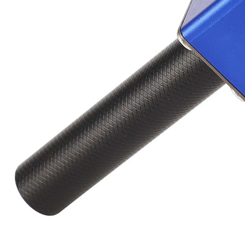 Fast Acting Bench Dog Clamp handle close-up in aluminum alloy highlighting three gear lock system for woodworking