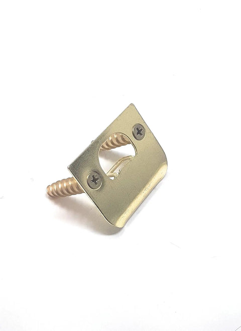 4 Pack One And A Half Inch Stripped Screw Hole Repair Kit for Doors with brass screws and metal plate