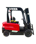 Rock Solid Industrial Hydraulic Forklift Truck With Three Ton Capacity And 15 Foot Mast Height side view showing heavy-duty design.