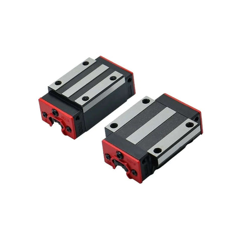 High Precision Linear Guide Rail Kit Featuring 2pcs Hgh15ca Hgw15cc Slide Blocks For Hgr15 Slides Bearing Sets With Easy Install Pre drilled Supports And Low Friction Stable Motion Smooth Sliding Action Made To Last, two black red HG15 linear blocks