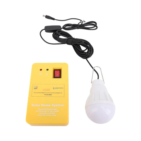 Top Shelf Solar Generator Kit With 6000mAh Battery, Led Lighting, And Multiport Usb Hub For Camping, Emergency Home Backup, Off Grid Adventures All Season Long, featuring solar controller and LED bulb.