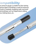 Door Pressure Gauge 0 To 35 Lbs For ADA Compliance Testing Push Pull Door Test Tool To Verify Opening Force Meets Accessibility Standards A Must Have For Builders And Facility Pros, stainless steel, close-up