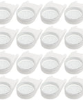 16 Pack Bee Entrance Feeder For Beehives Plastic Water Tray For Small Glass Jars Easy Install Beekeeping Gear White Durable Tool