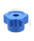 Outdoor Spigot Handle Replacement Kit With High Temperature Resistant Aluminum Alloy showing blue alloy handle, size labeled.