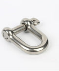 304 Stainless Steel D Type Shackle Bow U Type Lifting Ring M16 1 Piece With M4 M5 M6 M8 Pin Set for Marine Hoisting Rigging and Home DIY Tools