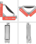 90 Degree Magnetic Welding Fixture With Switchable Arm And Bottom V Design Heavy Duty Magnetic Welder Jig Holder in different views
