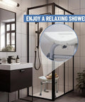 Heavy Duty Adjustable Shower Chair For Inside Shower And Tub Supports Up To 500 Lbs Non Slip Bath Stool in glass shower