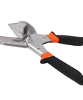 Pro Grade Miter Shear Cutting Tool With 10 Stainless Steel Blades For Wood And PVC Pipe Decor, Adjustable Slider, black handles