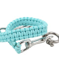 Heavy Duty Luminous Underwater Camera Carry Rope For Diving Gear Wearproof Parachute Rope Hand Knitted Lanyard Noctilucent Blue