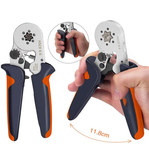Must-Have Ratchet Crimpers Kit For insulated ferrule wiring And Data Cable Installations With Integrated Stripper Cutter Tool For Heat Shrink Connectors 11.8cm
